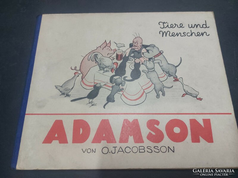 O.Jacobsson: Adamson-Tiere und Menschen 1928. 8000.-Ft