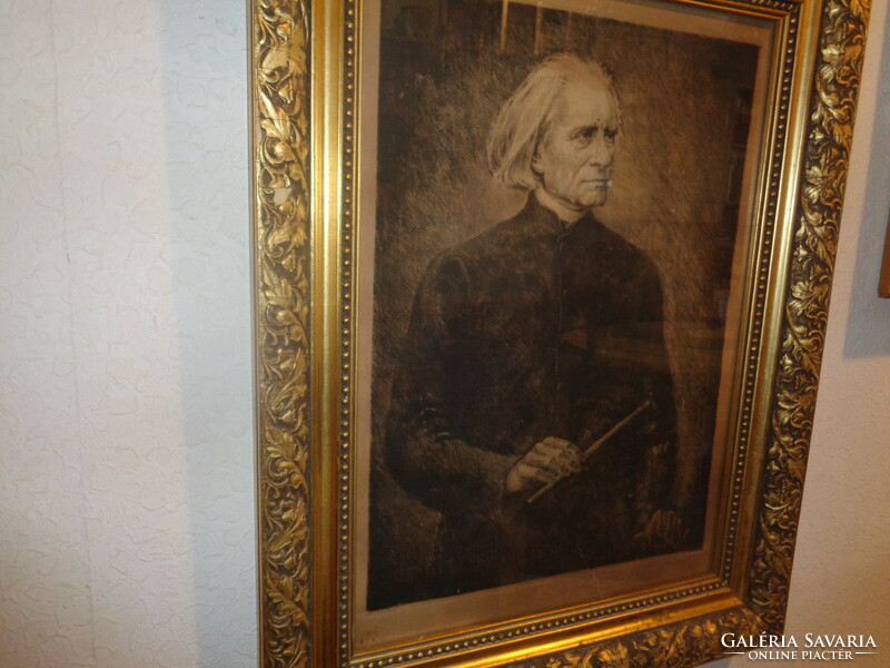 Paulovics ( Pavlovics )   Liszt Ferenc   portré  ,  rézkarc     (6 .)