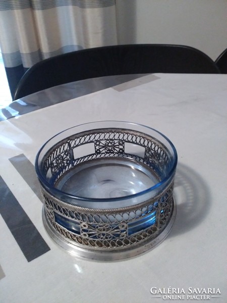 Filigree Russian silver hazelnut dispenser