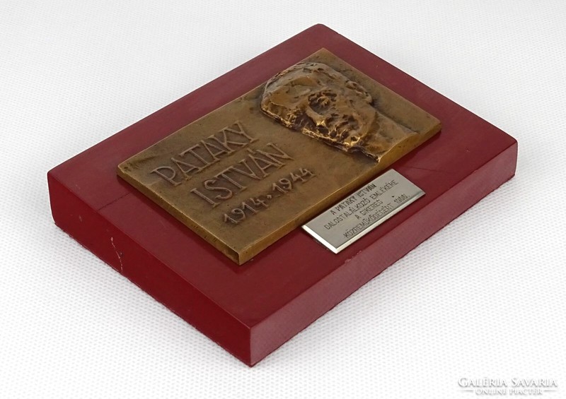 1N106 Pataky Isvtán - 1966 dalostalálkozó bronzplakett emlékplakett
