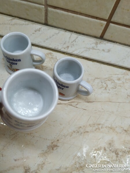 Porcelain short drinking jug 3 pieces for sale!