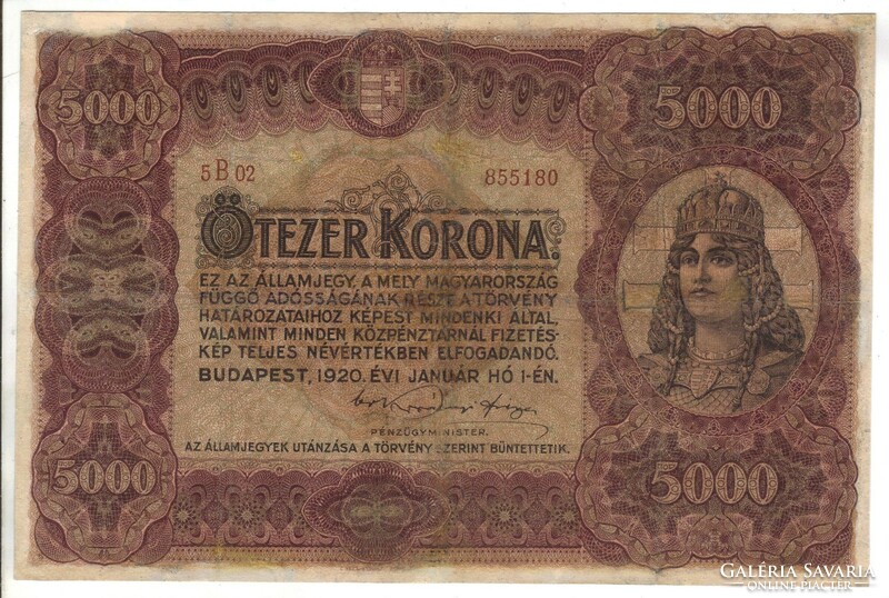 5000 korona 1920 4.