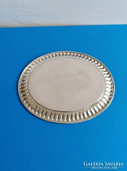 Silver oval tray