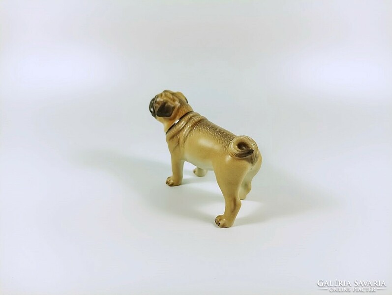 Herendi, pug, dog, hand-painted porcelain figure, perfect! (B139)