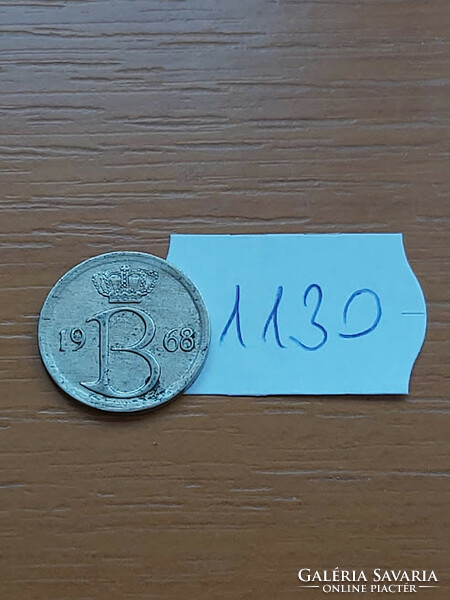 Belgium belgique 25 centimes 1968 1130