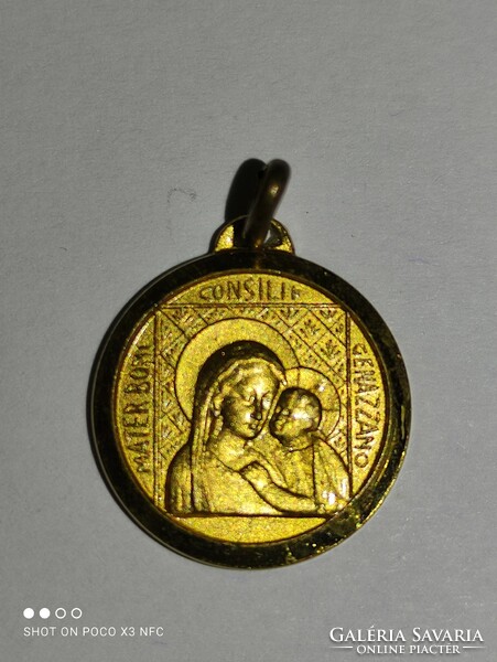 Mater boni consilii genazzano ( 10 k ) ( ricardo del santuario ) pendant holy relic