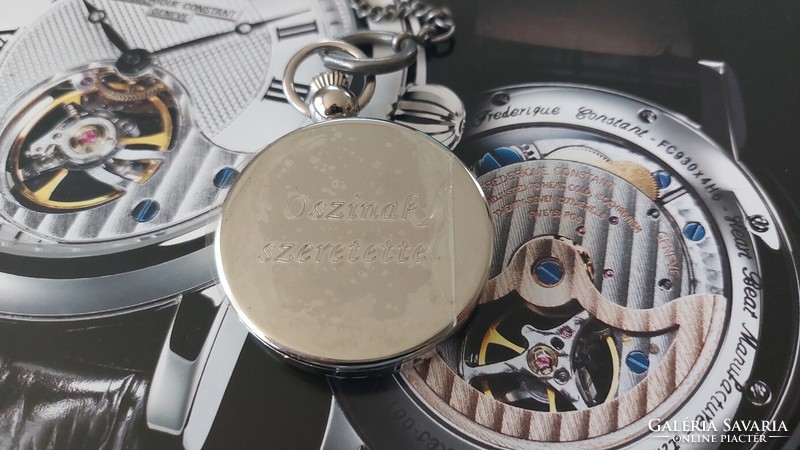 (K) beautiful Helvetian Swiss structured quartz pocket watch
