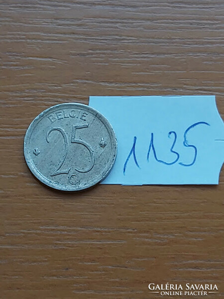 Belgium belgie 25 centimes 1969 1135