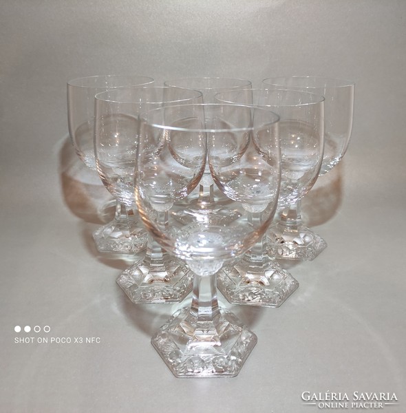 Rosenthal classic rose marked crystal glass glass set of 6 rose base special price!