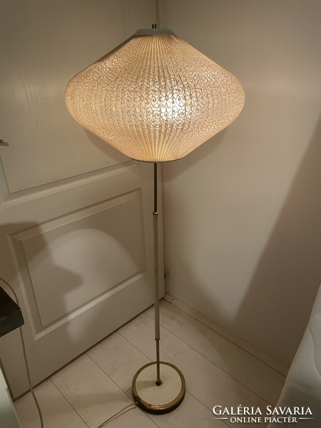 Retro floor lamp with lace pattern rispal burr from the 60s