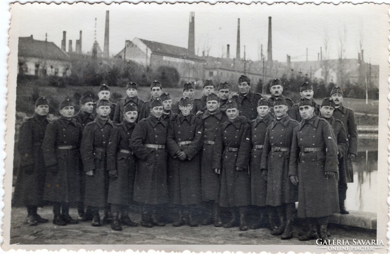 About 1941 after taking the oath, military group photo (Pécs, Balokány grove).