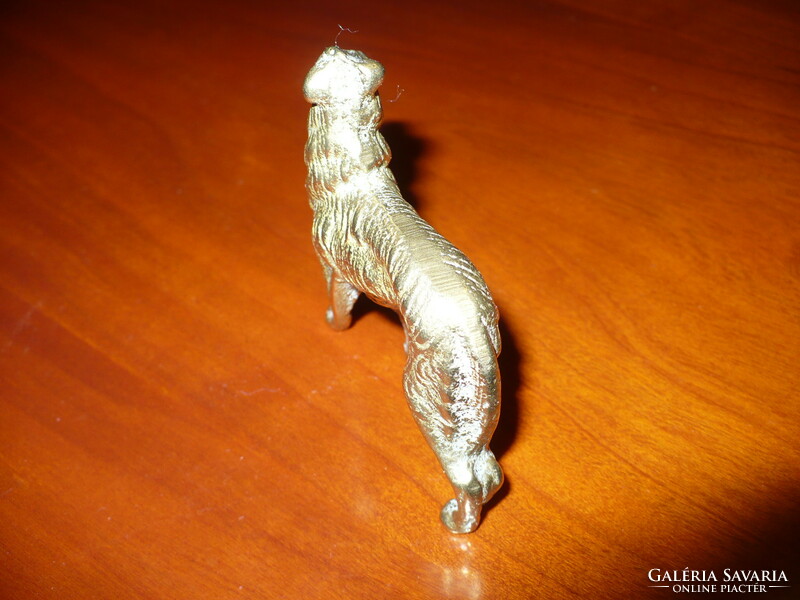 Small copper dog statue