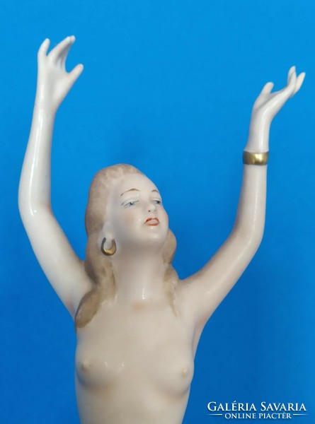 Wallendorf porcelán figura, Táncosnő