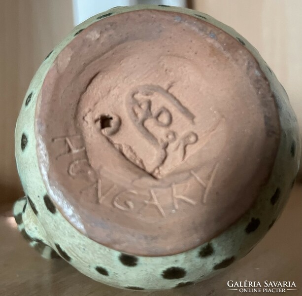 István Gádor - art deco rooster ceramics