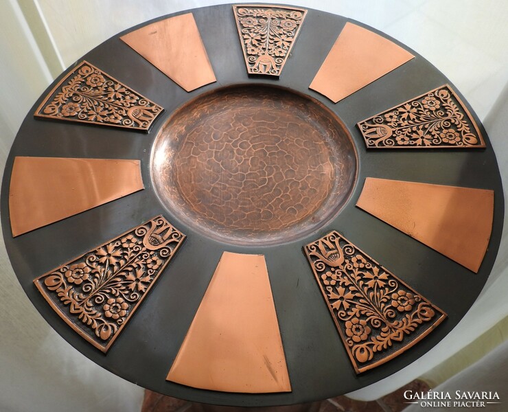 Huge copper / copper art wall plate - wall plate plate