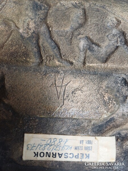 Ritka  Balaton Bronz relief, Veszely Jelena alkotása