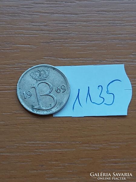 Belgium belgie 25 centimes 1969 1135