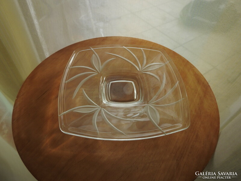 Glass bowl - table center - marked