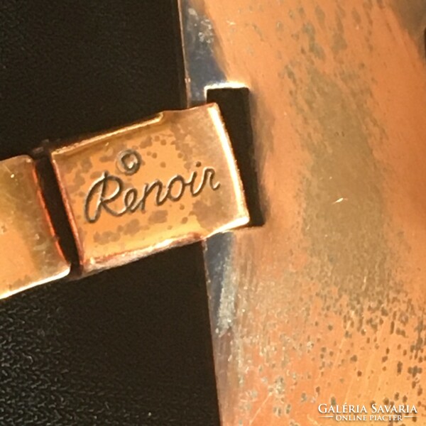 Renoir copper leaf shape bracelet - from the 1950s