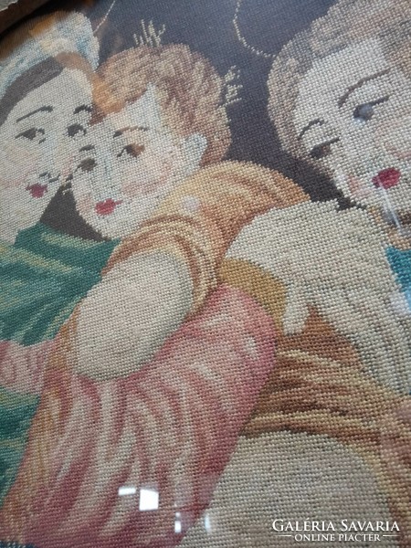 Needle tapestry picture