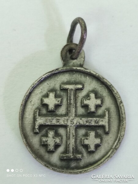 Franciscus  Assisiensis Santa Clara  és Ecco Homo Jerusalem (OBC) medál kettő darab szent ereklye