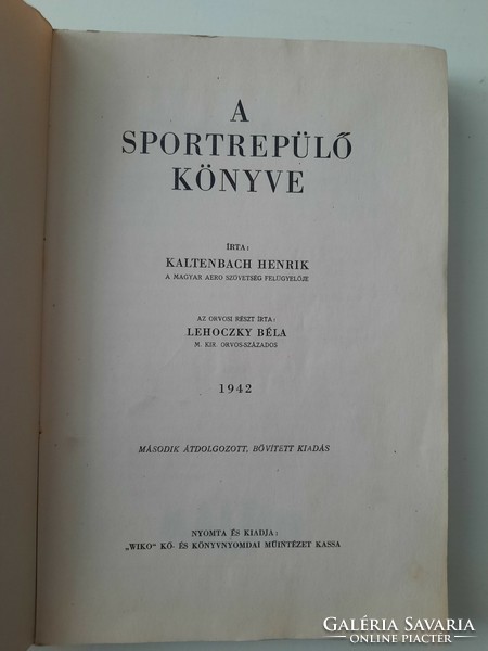 Kaltenbach: the sports airplane book 1942.