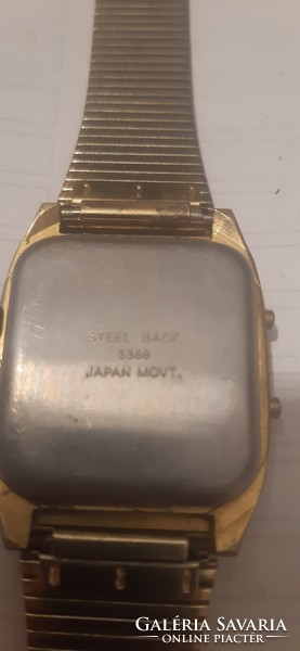 Dalia Japanese 2-function gold watch for sale