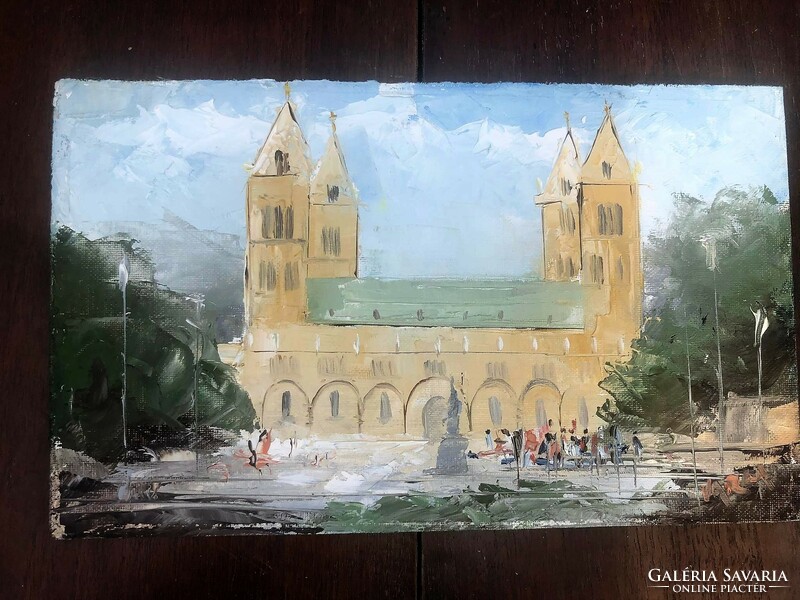 2 pcs. László Varga painting / Pécs.