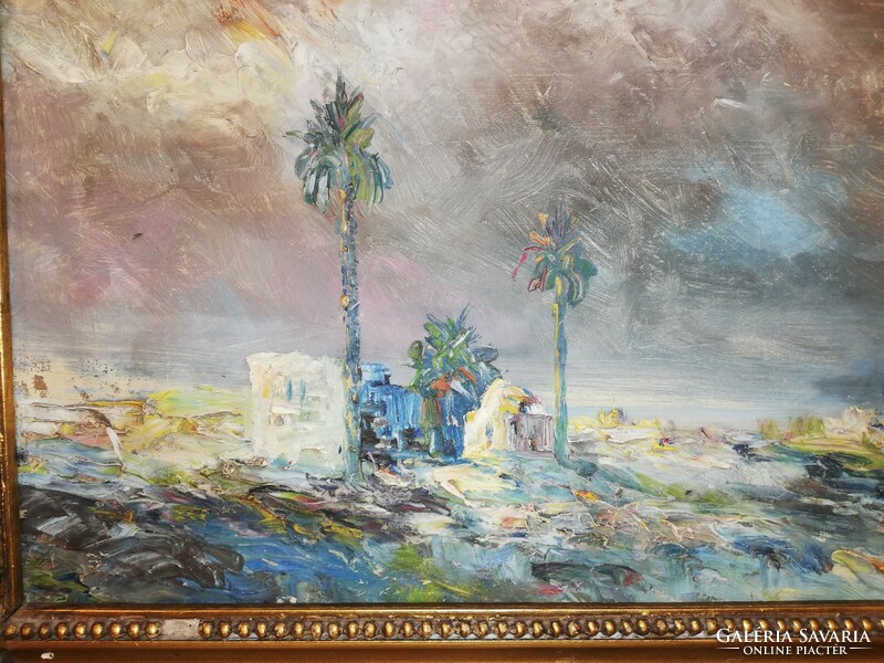 Middle Eastern landscape, oil on canvas Arab Arabia Muslim
