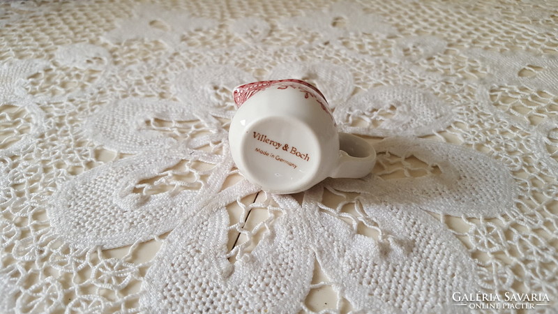 Rare villeroy & boch burgenland porcelain mini jug, spout