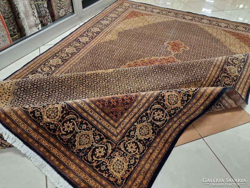 Eredeti tabriz mahi iráni kézi csomózású gyapjú perzsa szőnyeg 193x320 cm BFZ_234