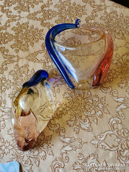 2 db Frantisek Zemek üveg tárgyak együtt