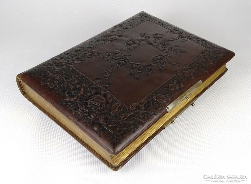 1N481 antique leather-bound nobleman photo album photo album from the 1800s