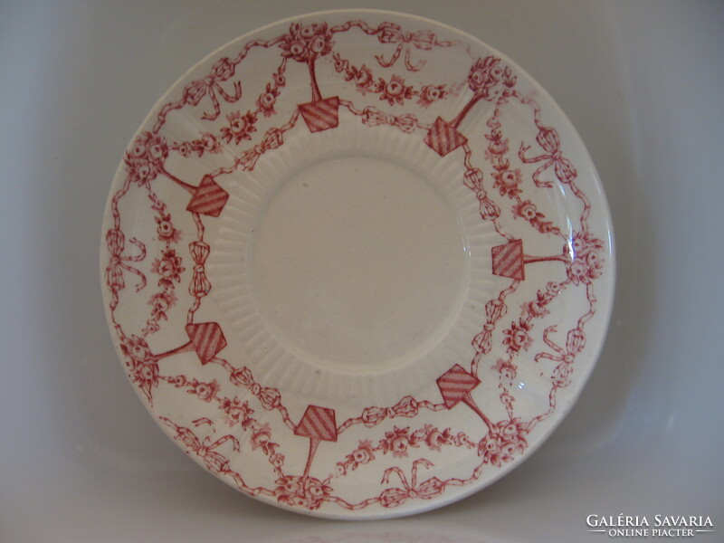 Antique English festoon adderley coaster plate
