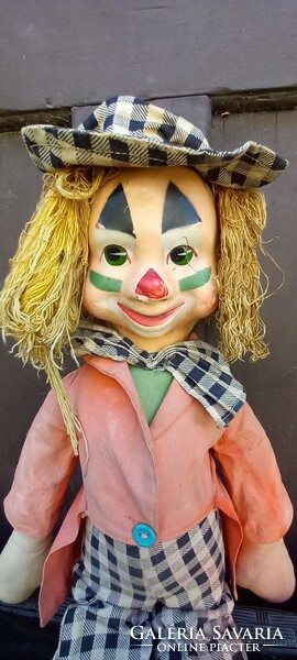 Antique art nouveau rag clown negotiable