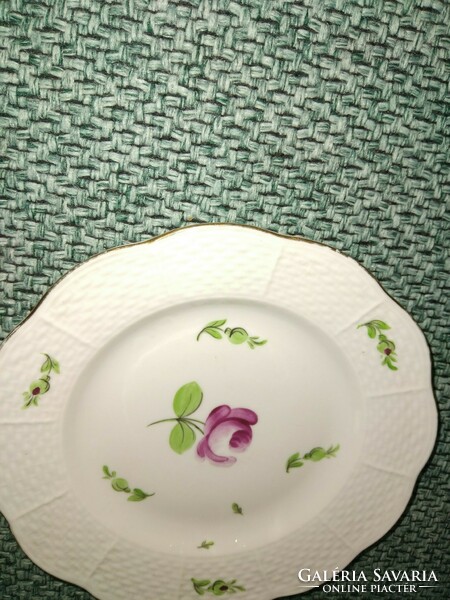 Antique Herend rose plates