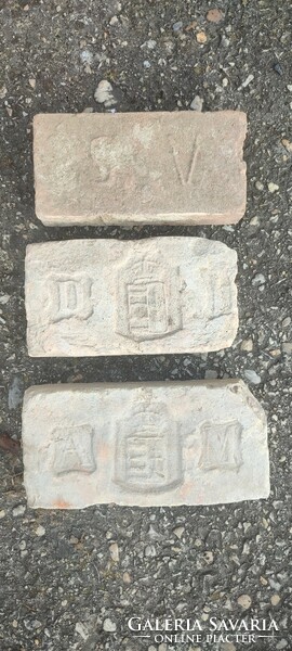 Stamped bricks are for sale.