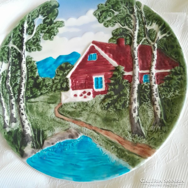 Majolica marked plate