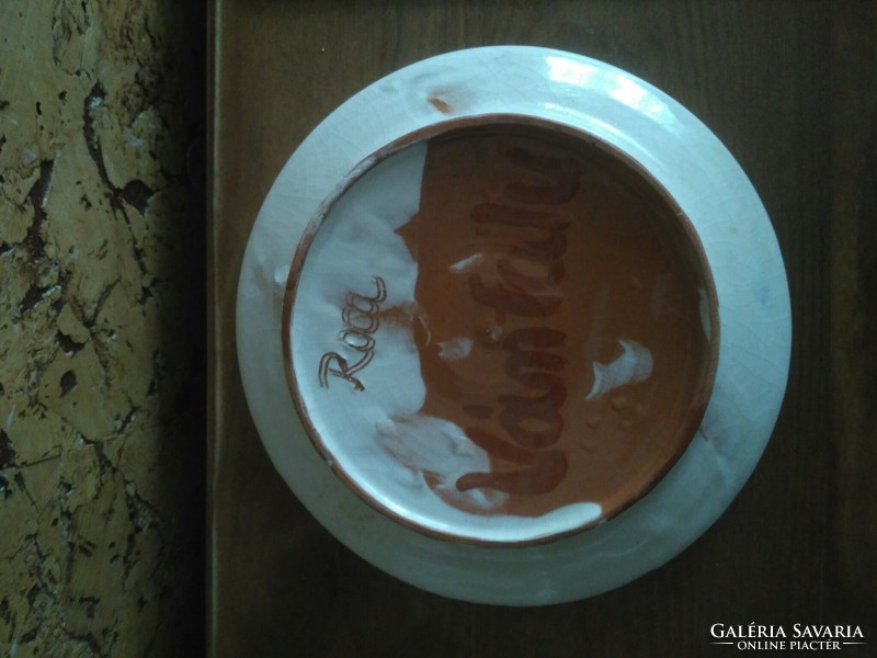 Ceramic plate - with Vamfalu pattern