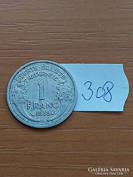 FRANCIA 1 FRANC FRANK 1949 / B,  ALU.  308
