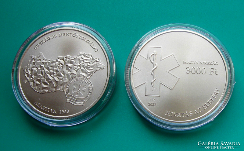 2023 - National ambulance service - 3000 HUF commemorative coin - in capsule + mnb description