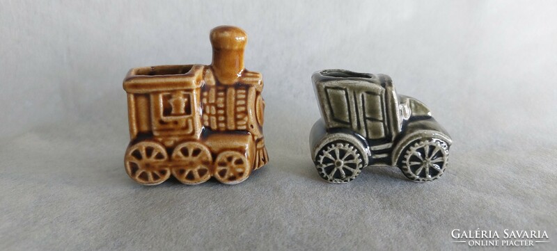 Porcelain toy! Train+car