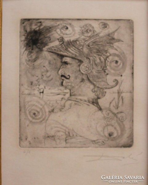 Salvador dali etching!