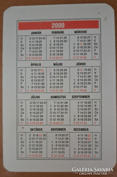 Vitézi rend 2000. évi kártya naptár