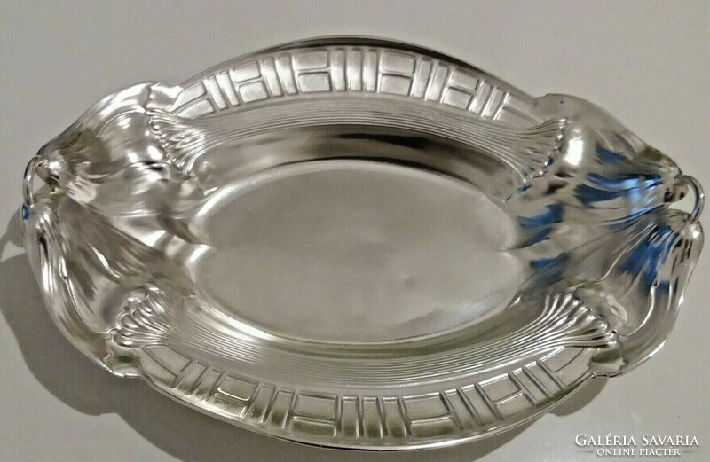 Orivit / wmf art nouveau metal silver-plated bread basket from 1905