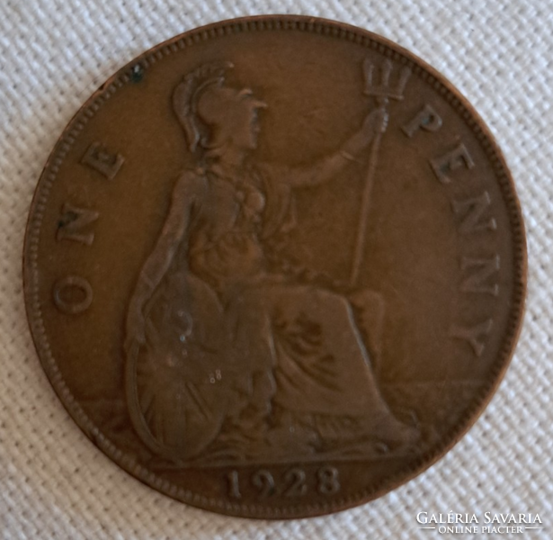 Anglia V. György (1910-1936) 1 Penny 1928 (164)