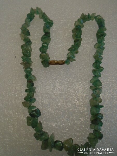 100% Natural jade mineral necklace in one of the most beautiful colors flaunts a serious carat 145 ct length