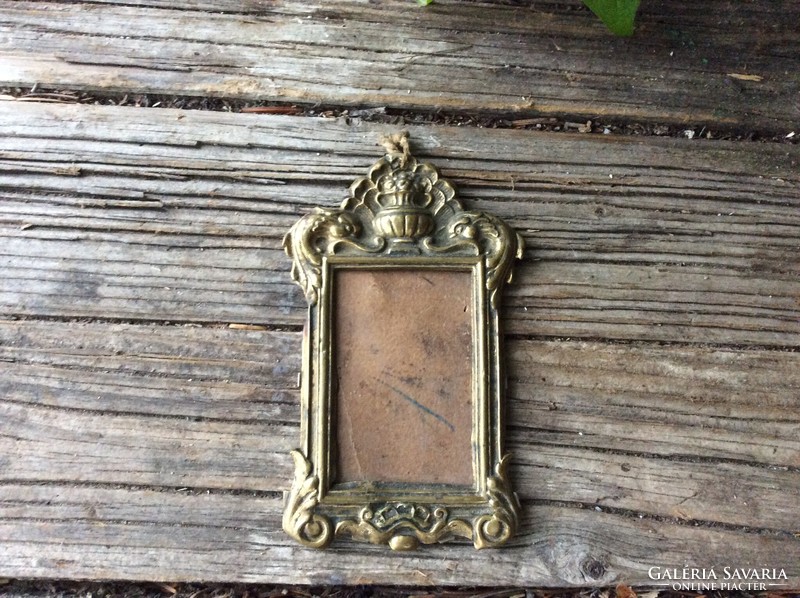 Small copper frame photo holder
