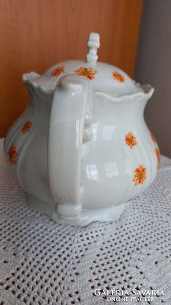 Zsolnay baroque teapot, rare, undamaged, marked, original