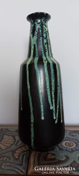 Retro glazed ceramic vase